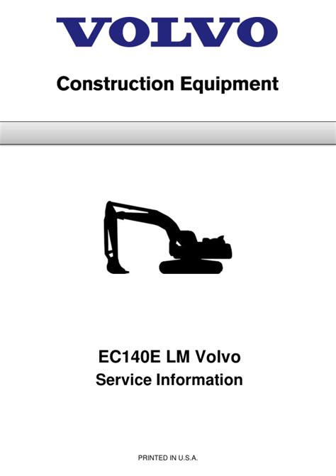 volvo ec140e service manual